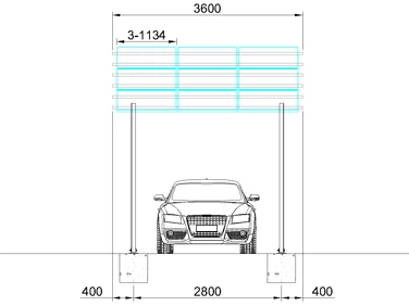 Standard Carport-1 car Standard Carport-1 car
